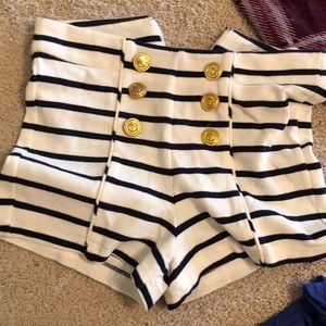 Striped sailor shorts